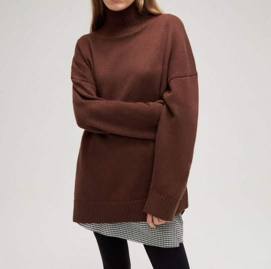 R&B | Lässiger Lockerer Rollkragenpullover