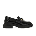 Damen elegante Slipper mit modischer Schnalle und bequemer Sohle R&B