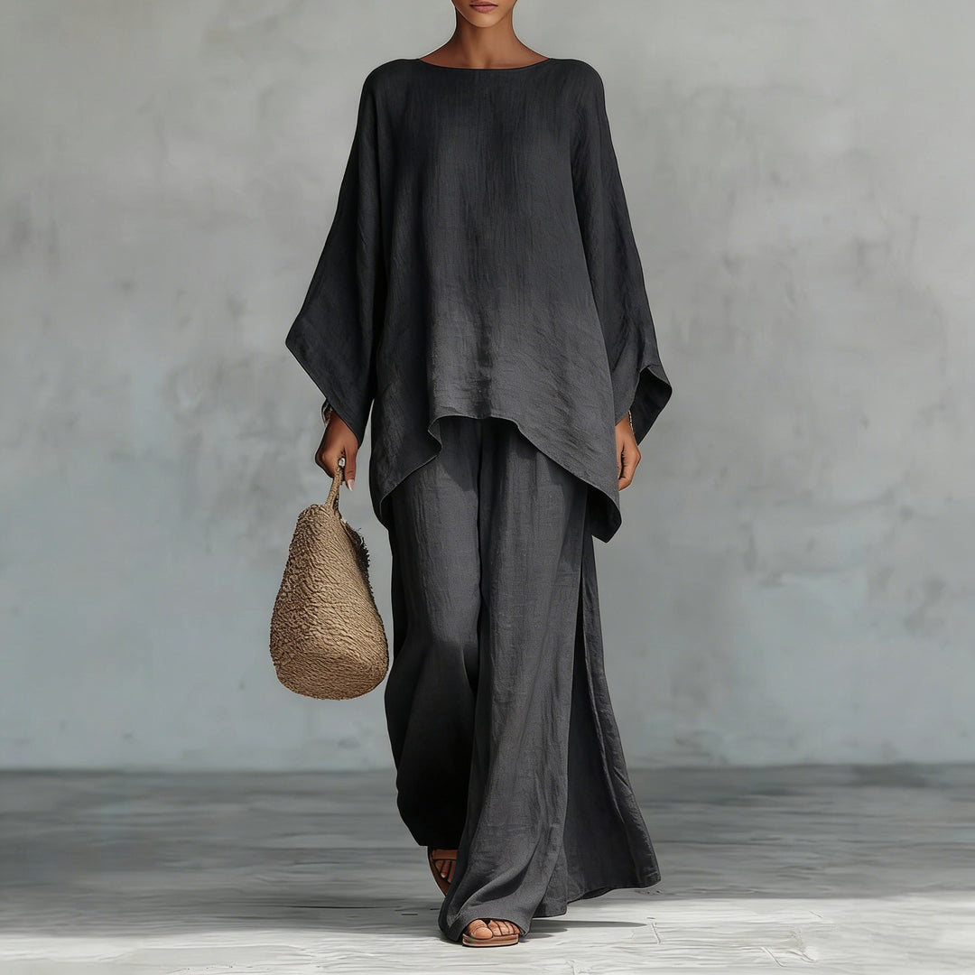 Damen luftiges Set aus weichem Stoff mit weitem Schnitt R&B