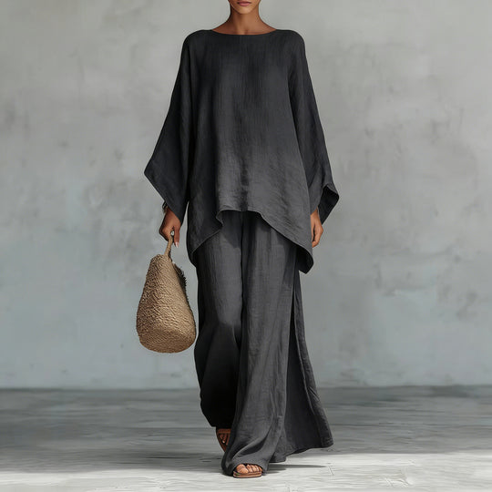Damen luftiges Set aus weichem Stoff mit weitem Schnitt R&B
