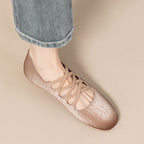 Damen flache Ballerinas mit elegantem Riemendesign R&B