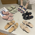 Damen Komfortable Clogs mit hochwertiger Schnallenverzierung R&B