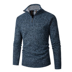 Herren Pullover mit hohem Kragen und praktischen Reißverschluss R&B