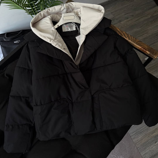 Damen Steppjacke mit großzügiger Kapuze und modernem Schnitt R&B
