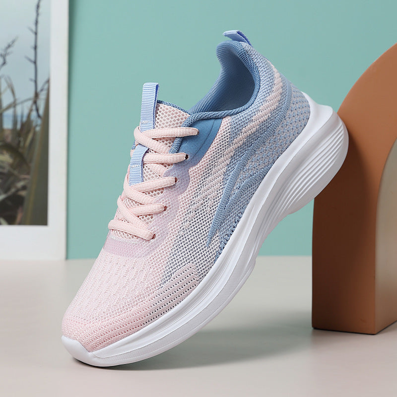 Damen Komfortable Freizeit-Sneaker mit atmungsaktiver Oberstruktur und dämpfender Sohle R&B