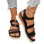 Damen Sportliche Sandalen mit geflochtenem Riemendesign und luftiger Sohle R&B