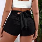 Damen Sportliche Badeshorts mit elastischem Bund und praktischen Taschen R&B