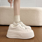 Damen Sneakers mit hoher Plateausohle und innovativem Design R&B