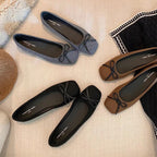 Damen Ballerinas aus hochwertigem Filz mit verspieltem Schleifendetail