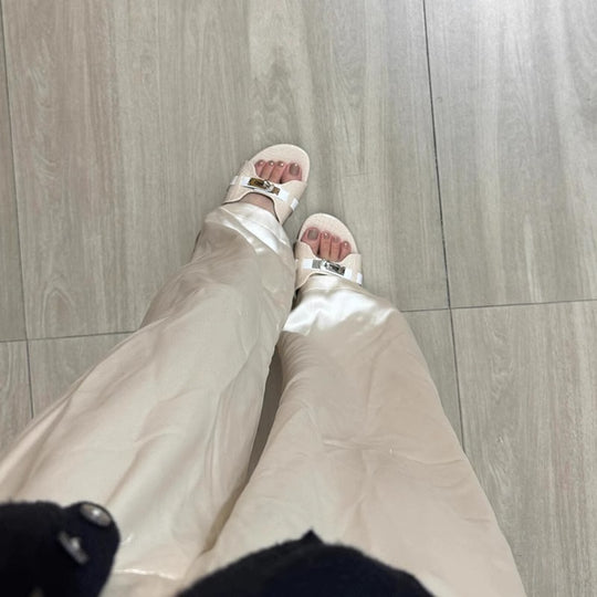 Damen Sling-Pumps mit elegantem Kettenakzent und modischem Schlangenlederdesign R&B
