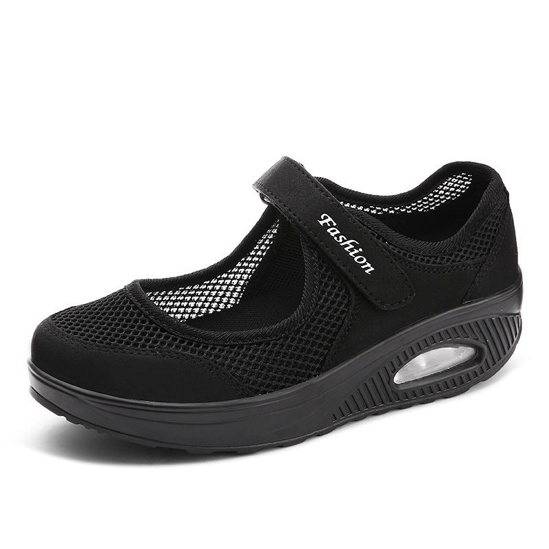 Damen Sportliche Slip-On Sneakers mit verstellbarem Klettverschluss R&B