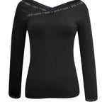 Damen Off-Shoulder Body mit eleganten Strassdetails R&B