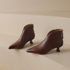 Damen nan spitze knöchelhohe Stiefelette mit niedrigem Pfennigabsatz und seitlichem Reißverschluss R&B