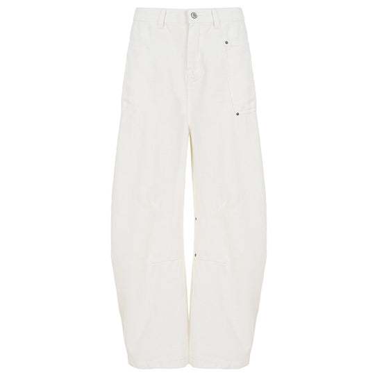 Damen weite Utility-Hose mit praktischen Seitentaschen und trendiger Silhouette R&B