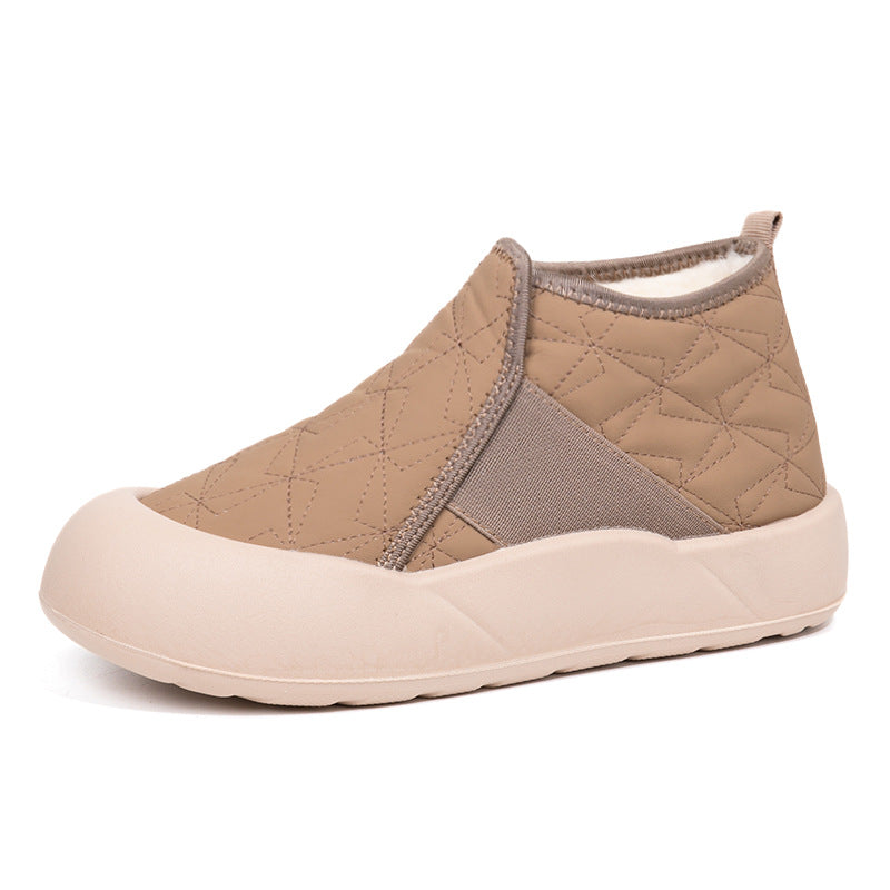 Damen Gemütliche Fleece gefütterte Slip-On Schuhe R&B