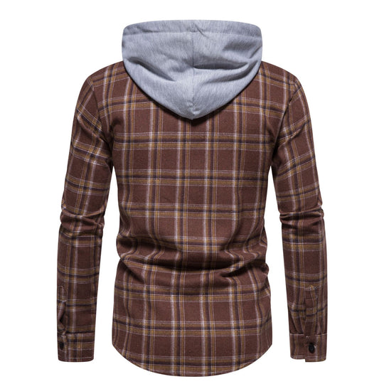 Herren Schultertunika mit integriertem Kapuzendesign R&B