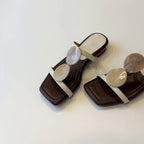 Damen elegante Flip-Flops mit dekorativen Perlenapplikationen R&B