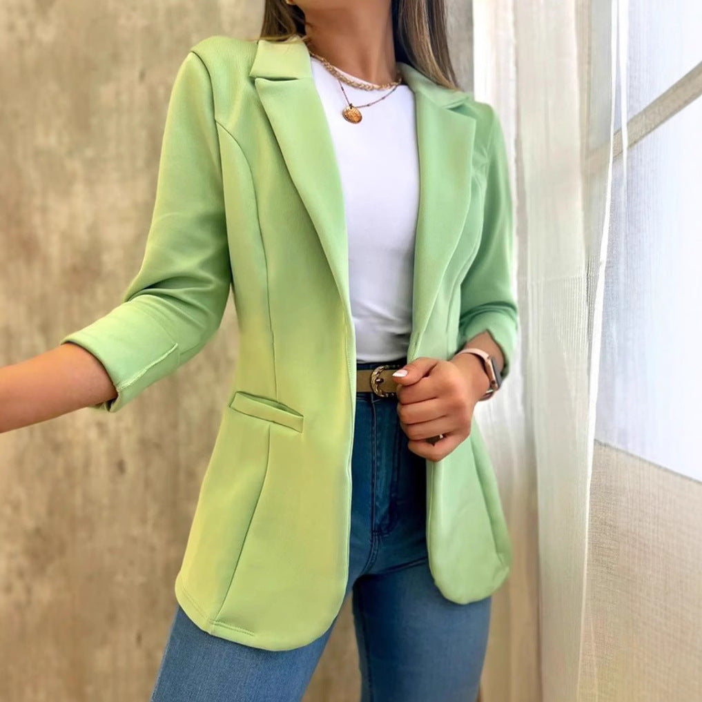 Damen Modischer Blazer mit lässigen Taschen R&B