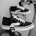 Damen Sneaker mit robustem Canvas-Obermaterial und dämpfender Sohle R&B