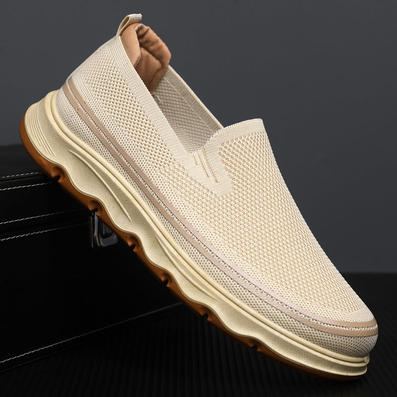 Damen Slip-On Freizeitschuhe mit atmungsaktivem Obermaterial und rutschfester Sohle