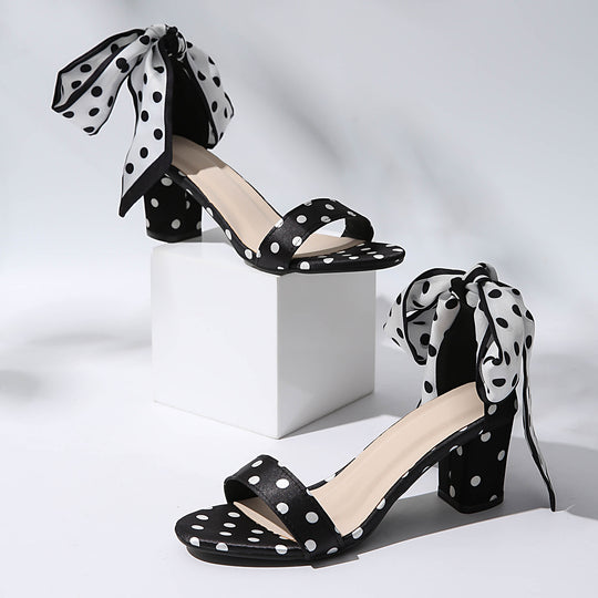 Damen High-Heels mit verspieltem Schleifendesign und elegantem Blockabsatz R&B