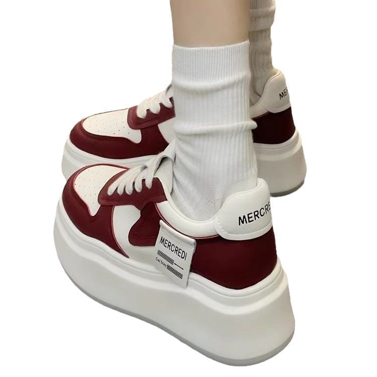 Damen Plateau-Sneaker mit luftiger Mesh-Oberfläche und komfortabler Dämpfung R&B