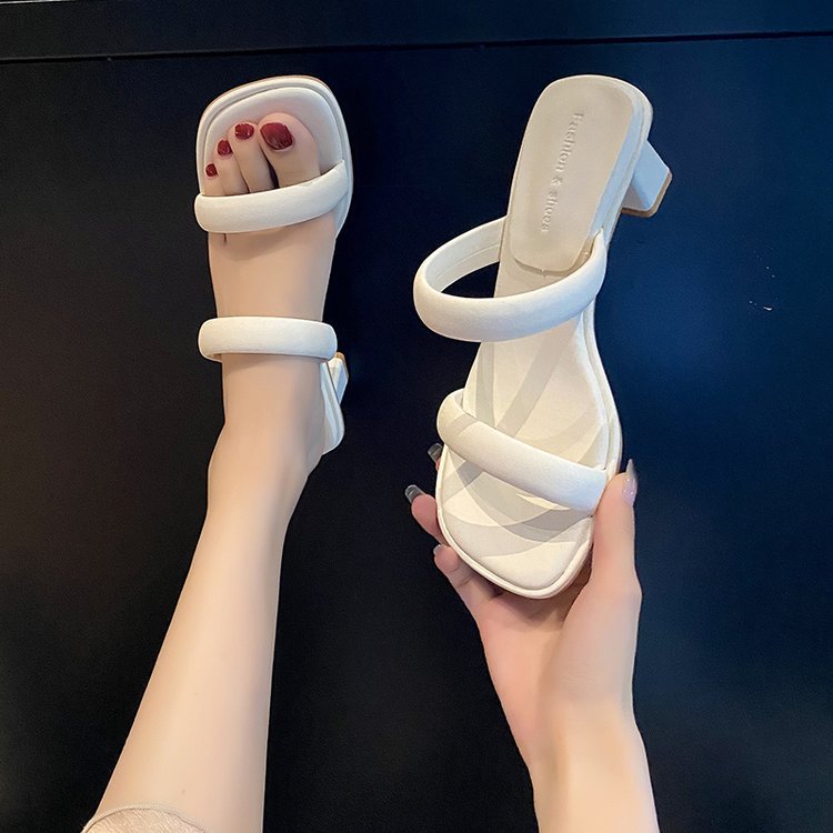 Damen Sandaletten mit Blockabsatz und verstellbaren Riemen R&B