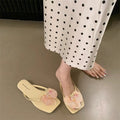 Damen Flip-Flops mit dekorativen Orchideen-Applikationen EB