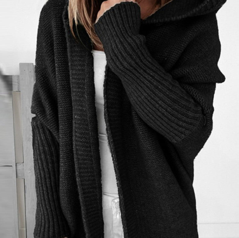 Damen Lässiger Strickpullover mit offener Front und feiner Struktur R&B