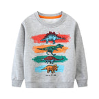 Jungen Sweatshirt mit lR&Bendigem Dinosaurier-Motiv R&B