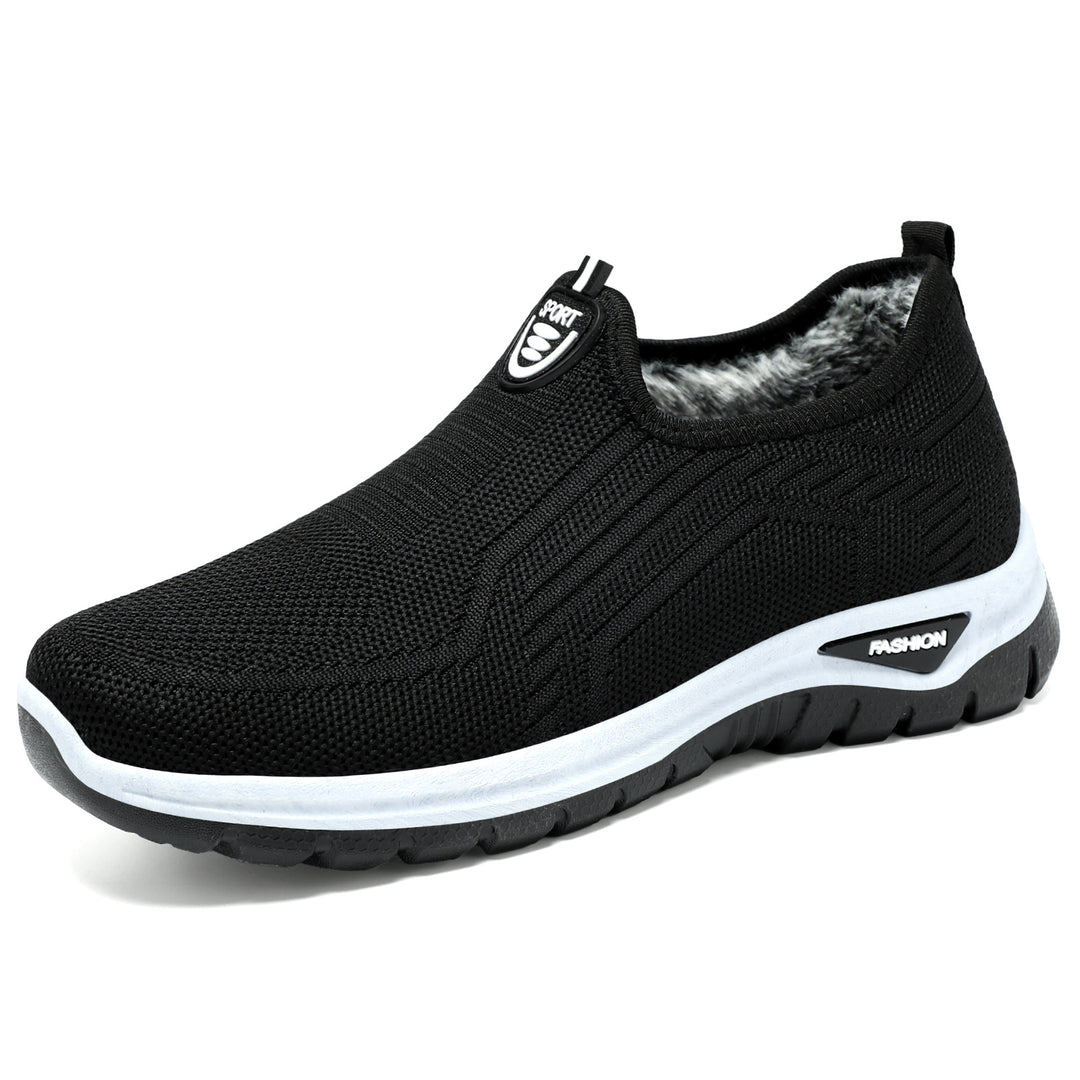 Damen Bequeme Slip-On Freizeitschuhe mit atmungsaktivem Strickdesign R&B