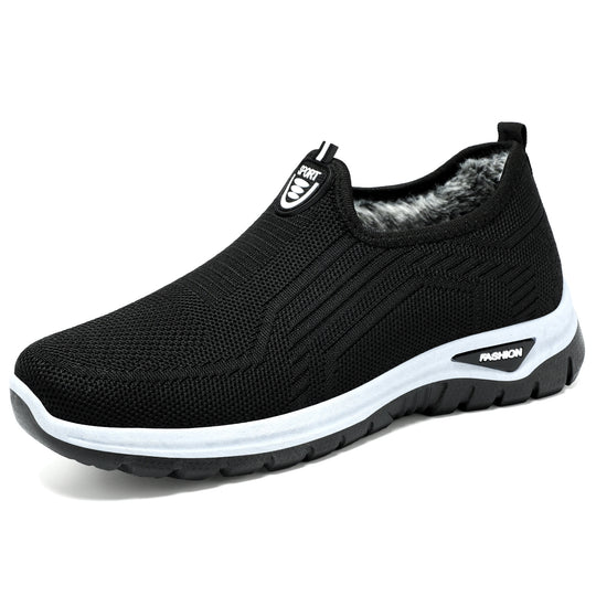 Damen Bequeme Slip-On Freizeitschuhe mit atmungsaktivem Strickdesign R&B