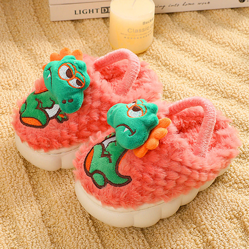 Damen Hausschuhe mit niedlichem Dinosaurierdesign
