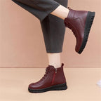 Damen Fashionable Stiefeletten mit hohem Komfort und modischem Reißverschluss R&B