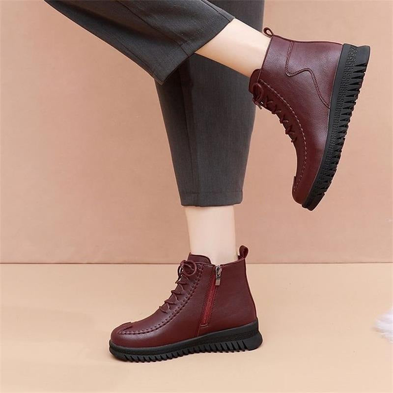 Damen Fashionable Stiefeletten mit hohem Komfort und modischem Reißverschluss R&B
