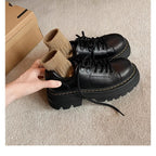 Damen Chunky Schnürschuhe mit rutschfester Profilsohle und stilvollem Design R&B
