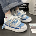 Damen Sportliche Chunky-Sneaker mit innovativem Schnürsystem und rutschfester Sohle R&B