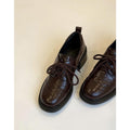 Damen elegante Schnürschuhe aus hochwertigem Kunstleder mit modischem Design R&B