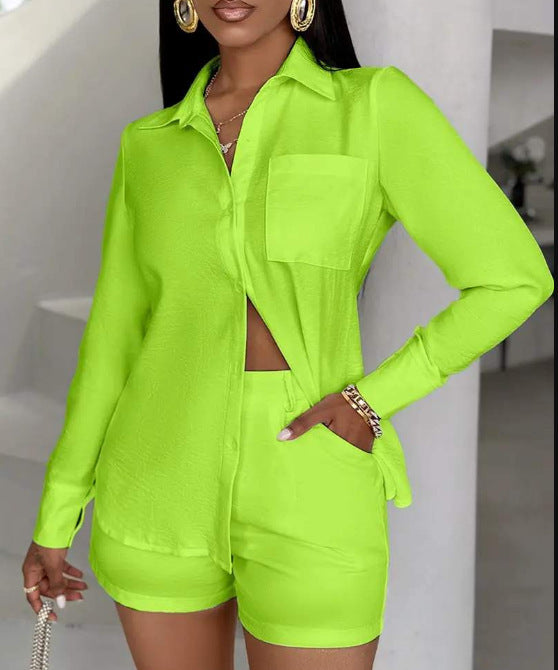 Damen modischer Blazer und Shorts Set R&B
