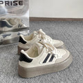 Damen Plattform Sneakers mit atmungsaktiver Obermaterialkombination und rutschfester Sohle