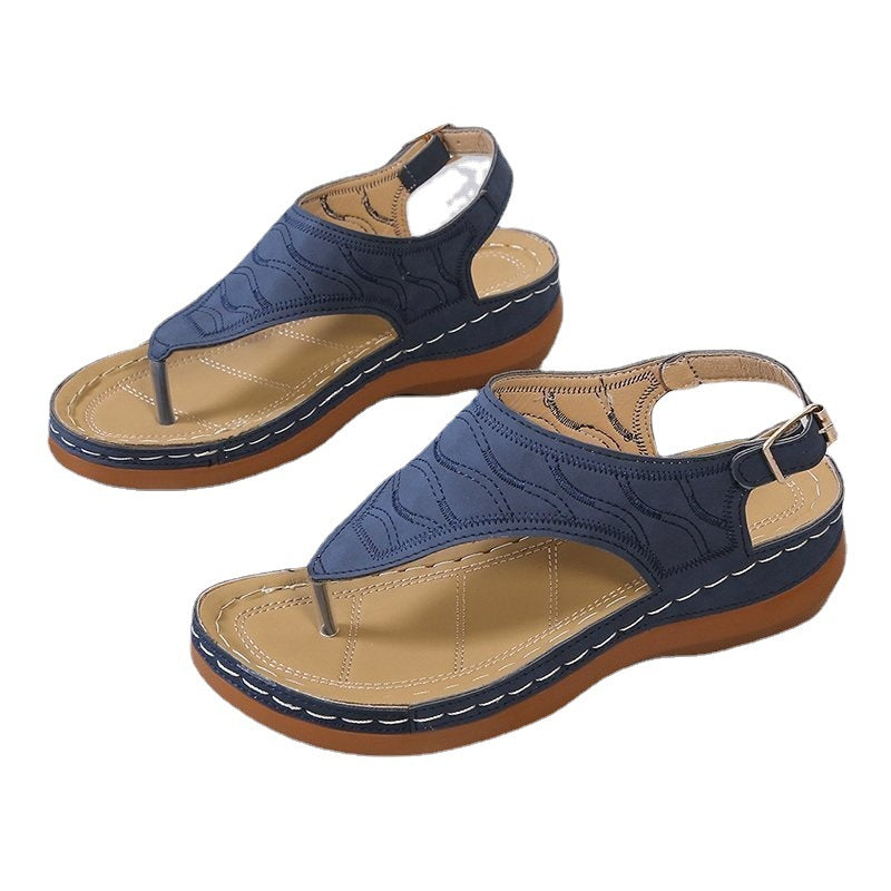 Damen Zehentrenner-Sandalen mit anatomischer Fußbettung R&B