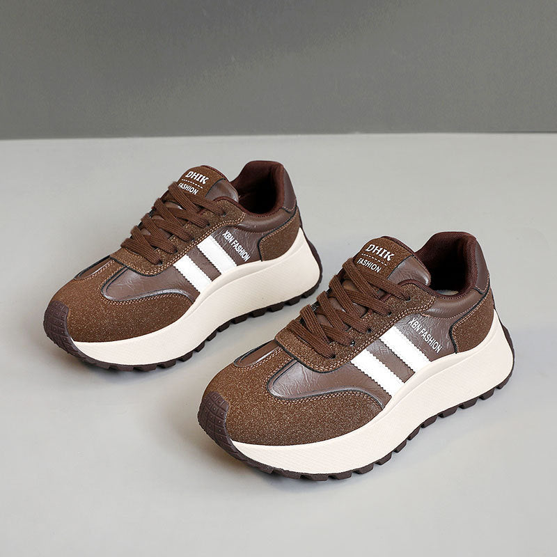Damen Sportliche Chunky Sneakers mit rutschfester Laufsohle und atmungsaktivem Obermaterial R&B