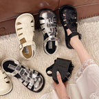 Damen Komfortable Sommer-Sandalen mit verstellbarem Schnallenverschluss und atmungsaktiven Riemen R&B