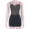 Damen Spitzen-Bustierkleid R&B