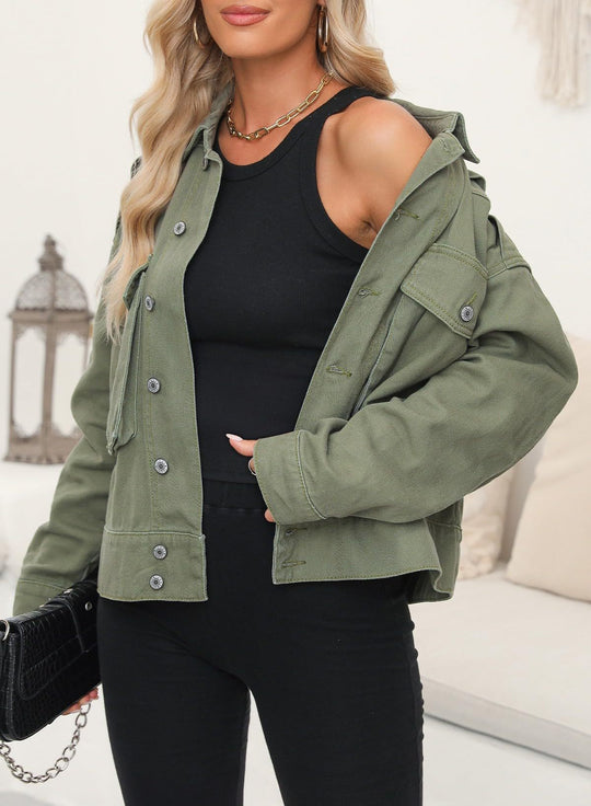 Damen Utility-Jacke mit praktischen Taschen und modernem Schnitt R&B