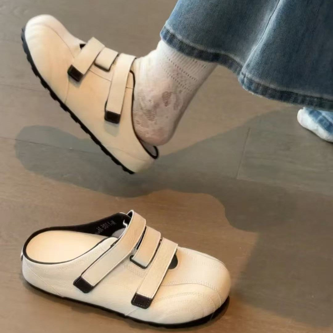 Damen Komfortable Clogs mit verstellbaren Klettverschlüssen und ergonomischem Fußbett R&B