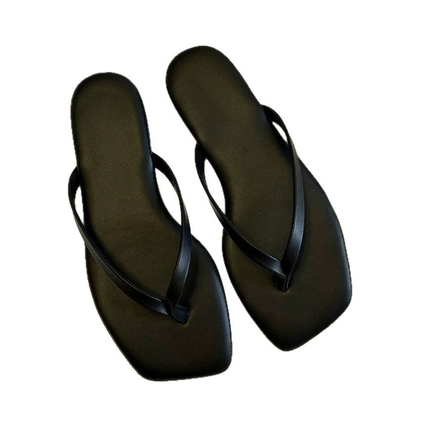 Damen Flip-Flops mit glamourösem Metallic-Riemendesign und komfortabler Innensohle EB