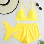 Damen Triangel-Bikini mit Shorts R&B