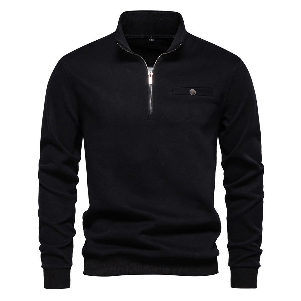 Herren Sweatshirt mit Stehkragen R&B