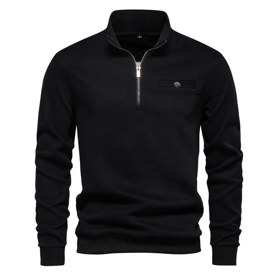 Herren Sweatshirt mit Stehkragen R&B
